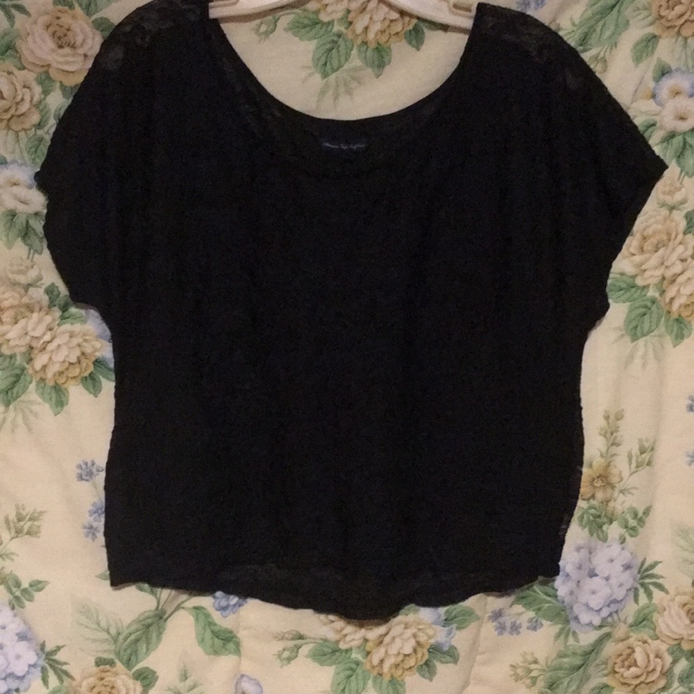 American eagle see through cropped top